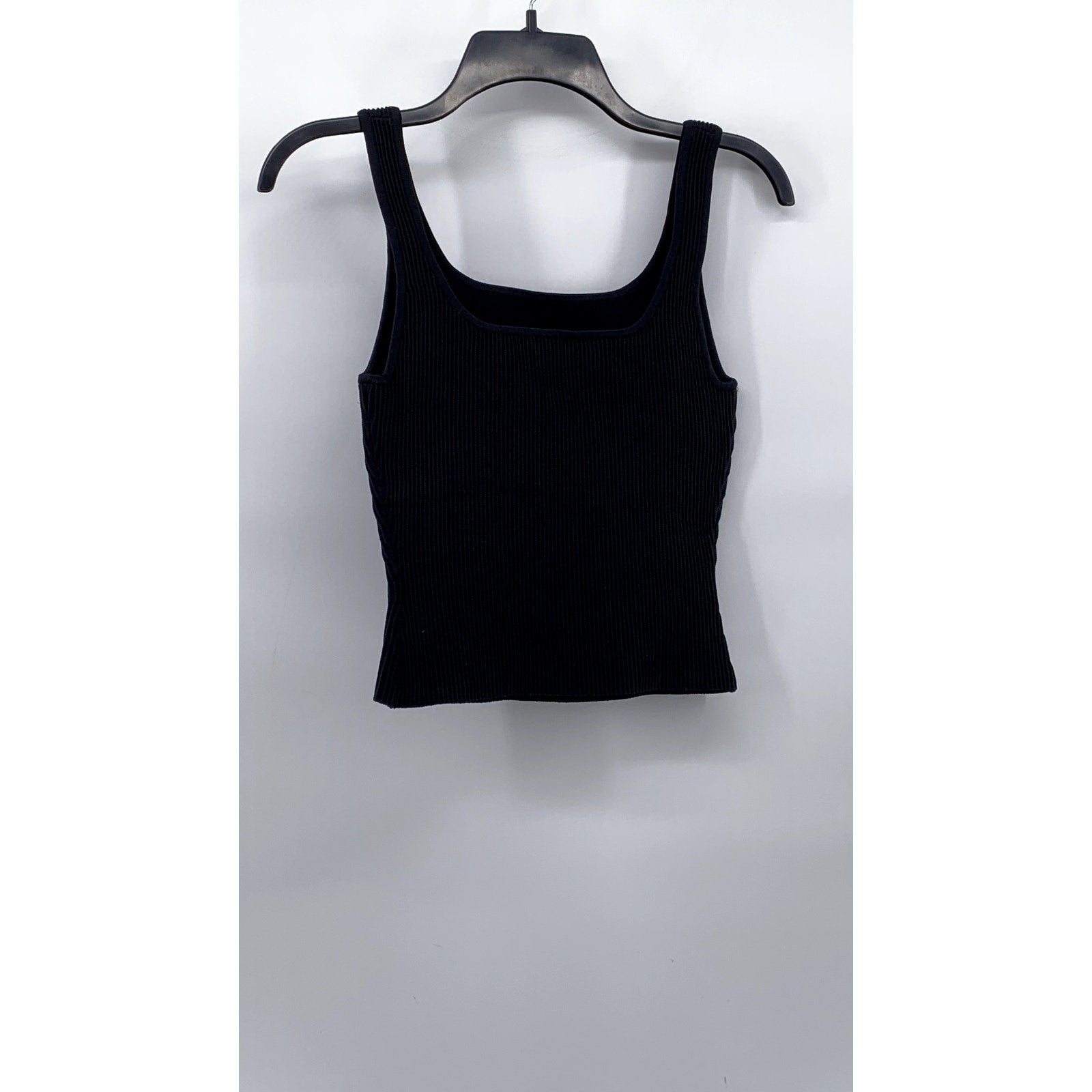 UNBRANDED Women's Black Scoop-Neck Tank Top SZ S
