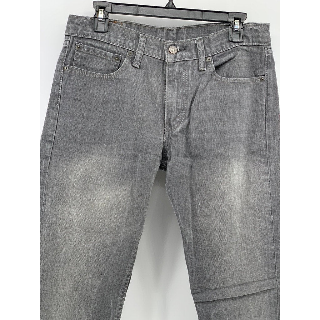 LEVI'S Men's Gray Denim 511 Slim-Leg Regular-Fit Five Pocket Jeans SZ 32X32