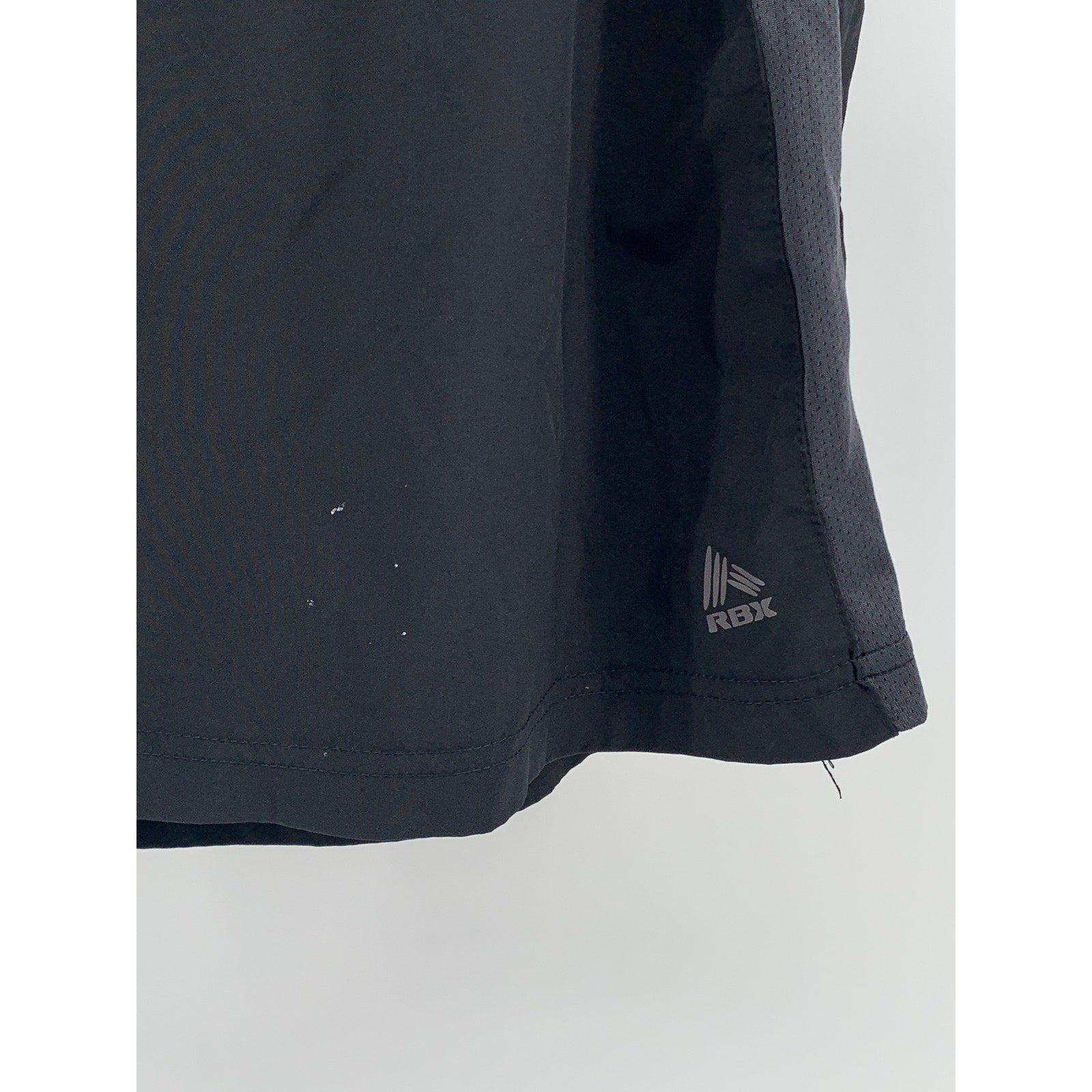 RBX ACTIVE Men's Black-Gray X-Dri Performance Drawstring Shorts SZ L