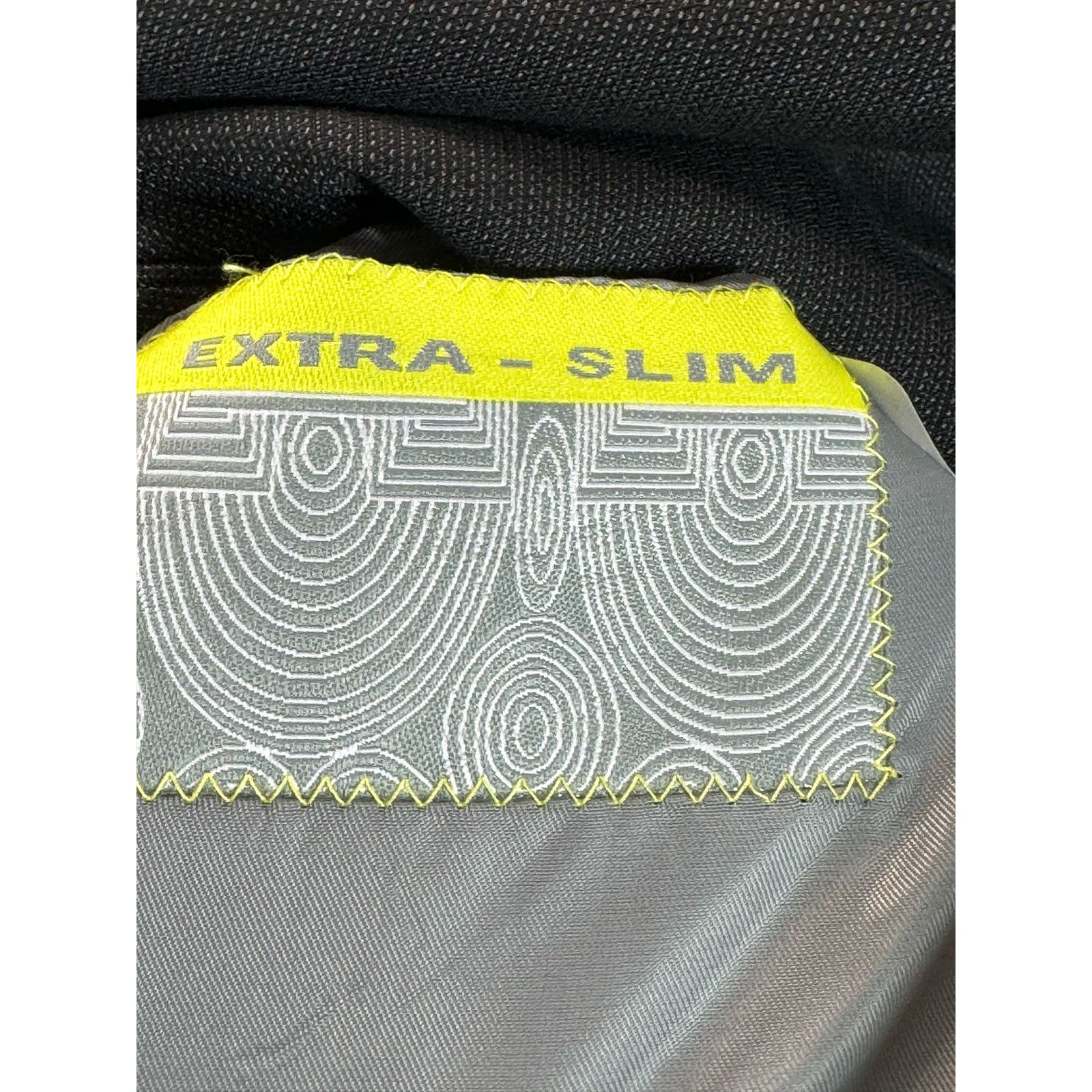 CARAVELLI Men's Black Extra Slim Single Breast Two-Button Blazer SZ 42