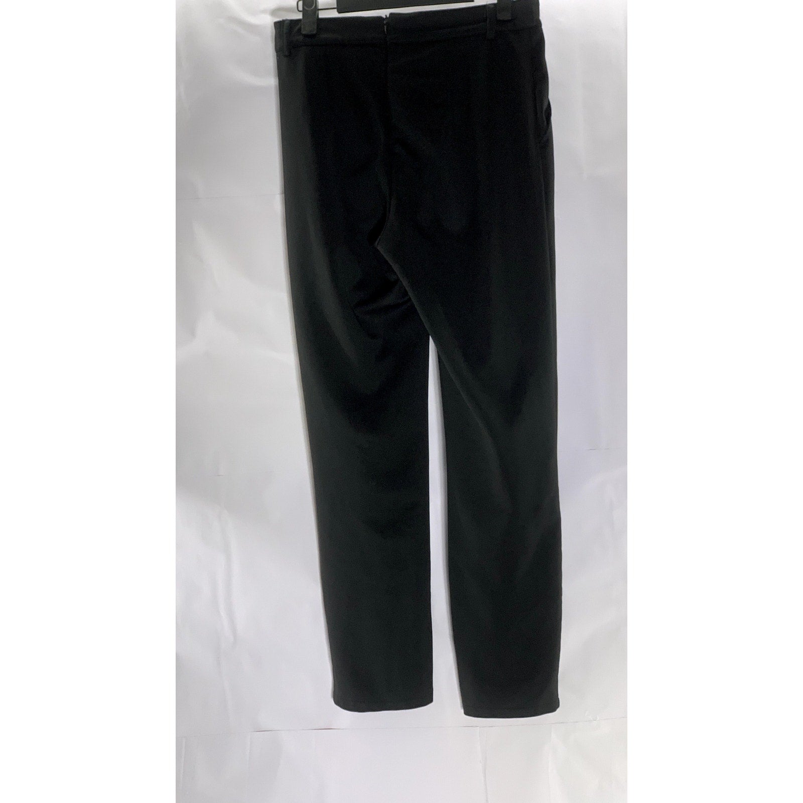 RIHOAS Women's Black Solid Slit-Hem Pull-On Back-Zipper Dress Pants SZ S