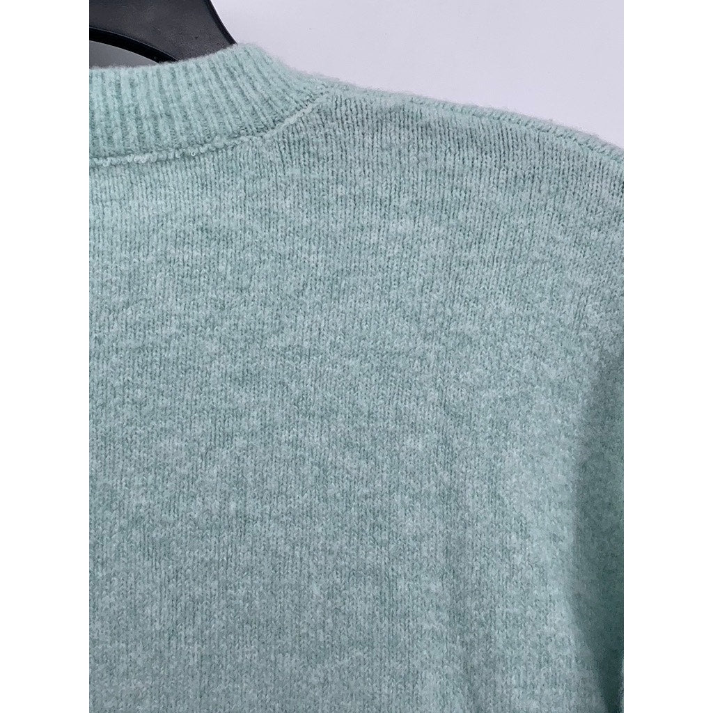 LUNA & SOL Women's Light Blue Crewneck Knit Sweater SZ S