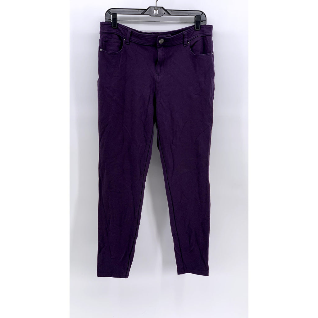 STYLE & CO Women's Purple Skinny-Leg Pants SZ 12