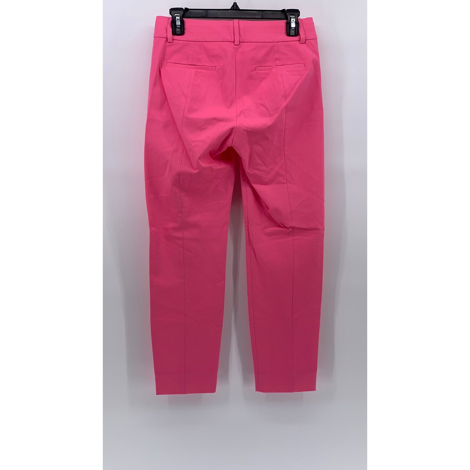 J.CREW Women's Pink Solid Cameron Slim Cropped Bi-Stretch Cotton Blend Pant SZ 2