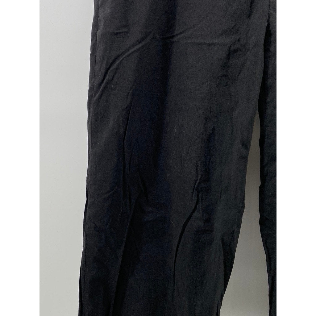 GIORDANO Men's Black Solid Straight-Leg Regular-Fit Pants SZ 34