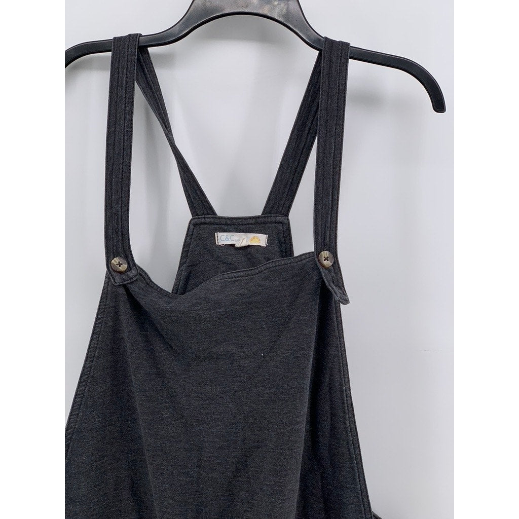 C&C CALIFORNIA Women's Plus Washed Black One-Piece Jumpsuit SZ 3X