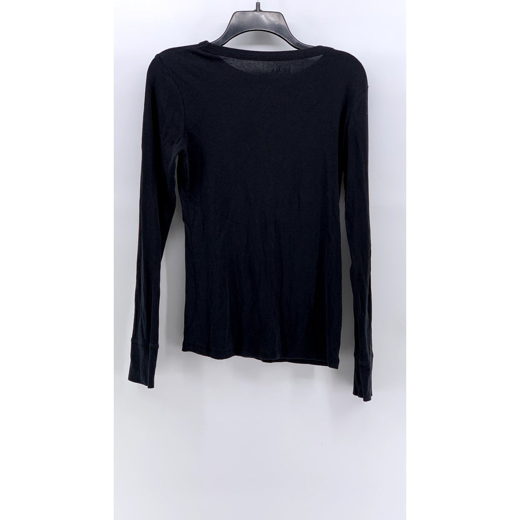 MOSSIMO SUPPLY CO. Women's Black Crewneck Long Sleeve Top SZ M
