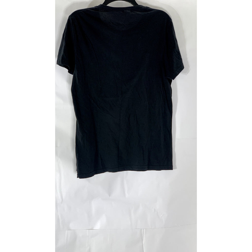 DOMYOS Men's Black Solid Crewneck Short Sleeve Activewear T-Shirt SZ M