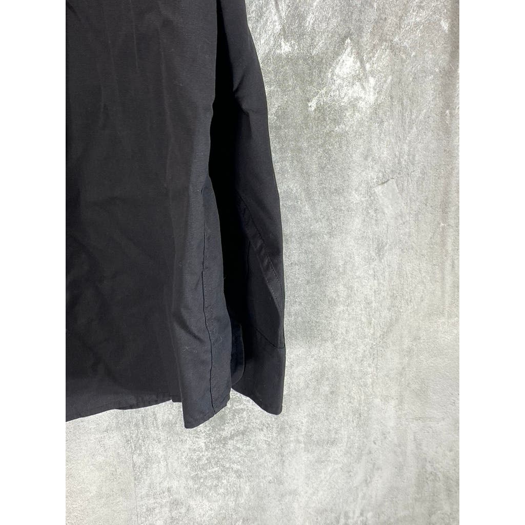 UNTUCKIT Men's Black Solid Carter Button-Up Long Sleeve Shirt SZ 2XL