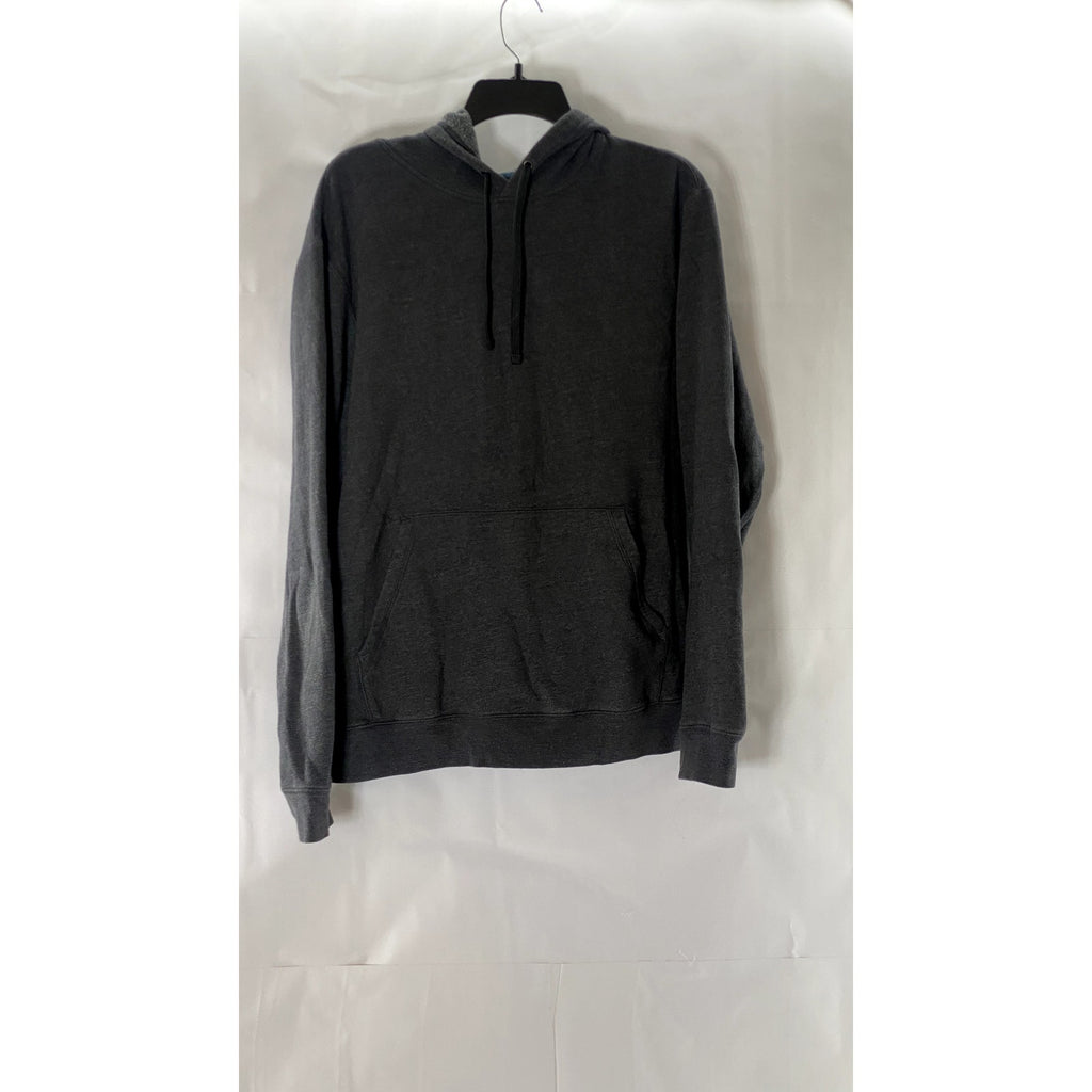 TEK GEAR Men's Gray Heather UltraSoft Fleece Lightweight Pullover Hoodie SZ L