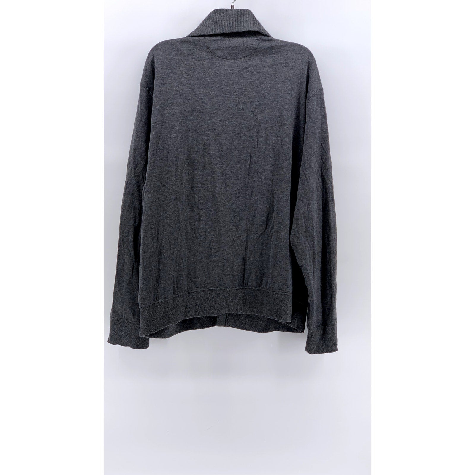 POLO RALPH LAUREN Men's Charcoal Luxury Shawl-Collar Button-Up Cardigan SZ XL