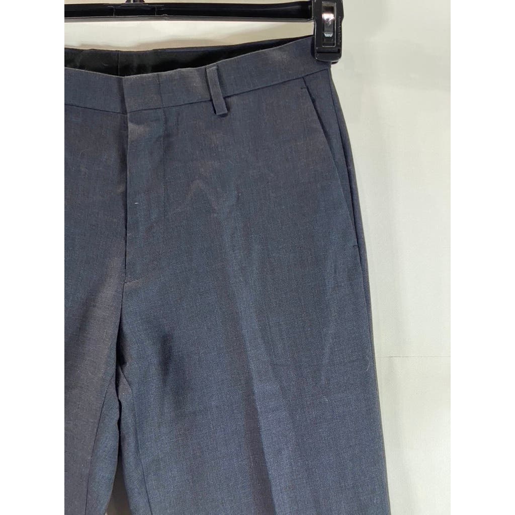 J. CREW Men's Navy Ludlow Classic-Fit Flat Front Stretch Wool Suit Pant SZ 30X32