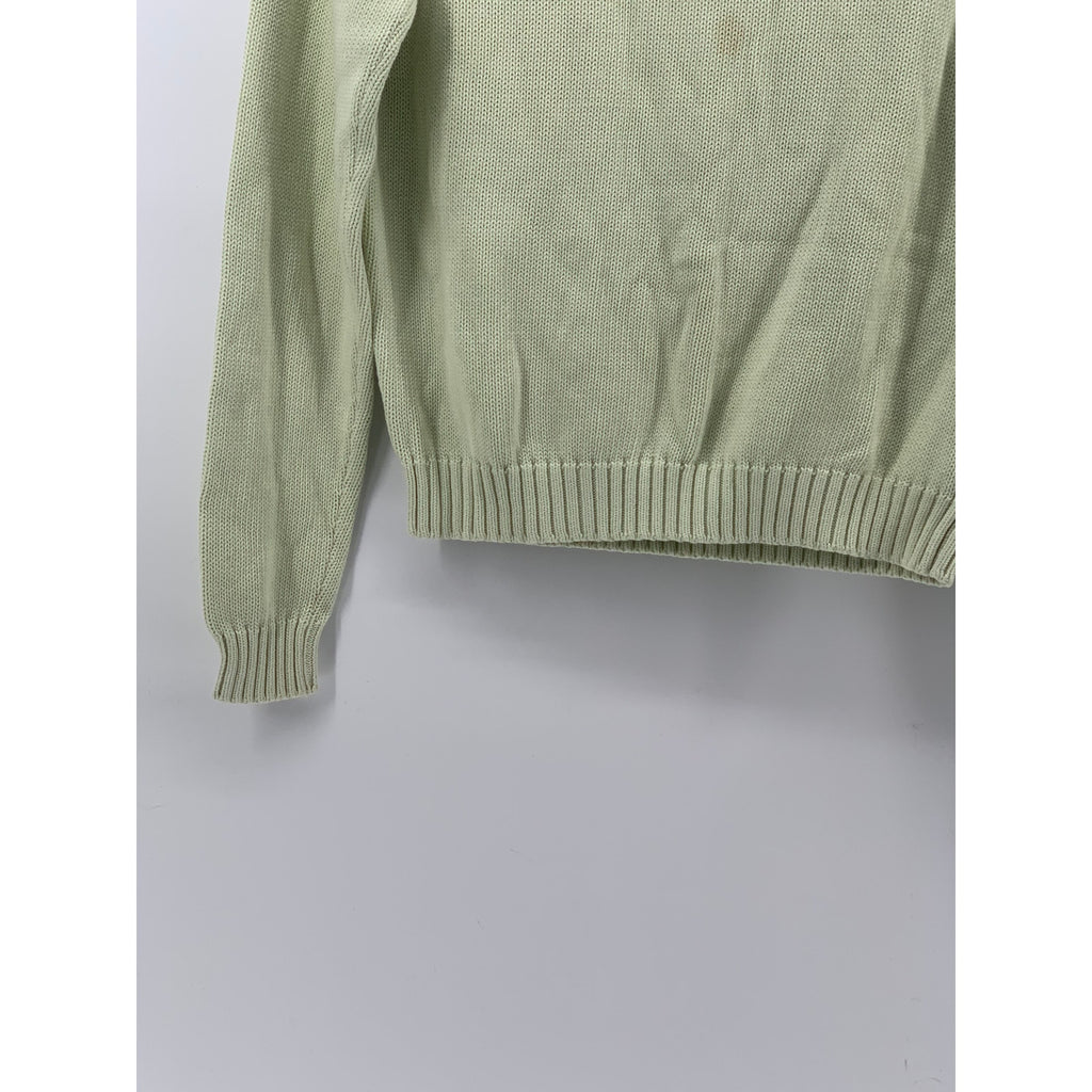 BRANDY MELVILLE Women's Light Green Knit Crewneck Long Sleeve Sweater SZ OS