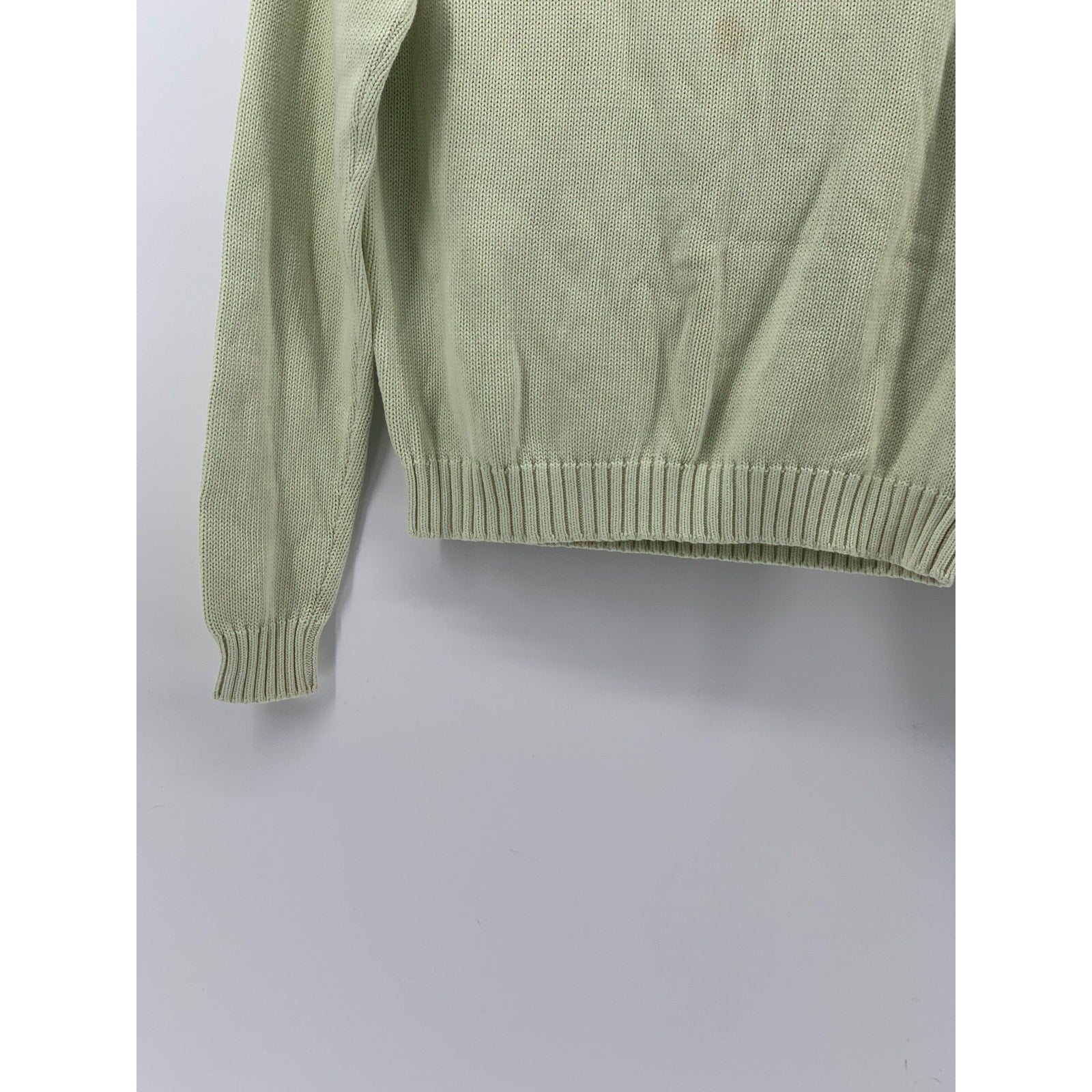 BRANDY MELVILLE Women's Light Green Knit Crewneck Long Sleeve Sweater SZ OS