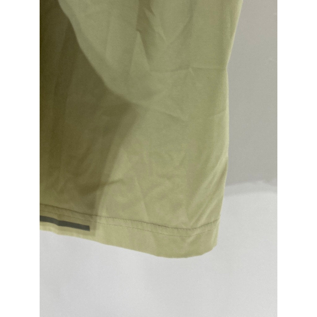 XERSION Men's Beige-Black Elastic-Waist Quick-Dri Active Running Shorts SZ S