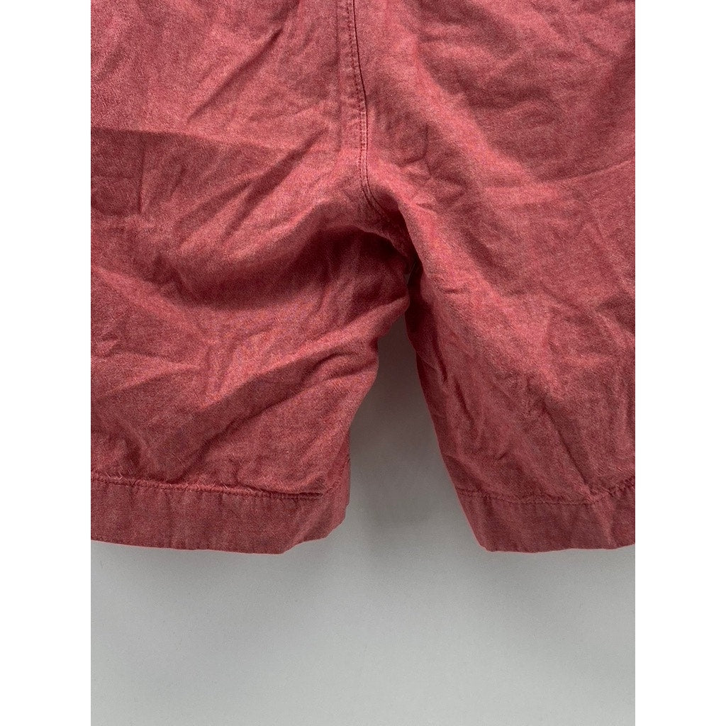 J.CREW Men's Red Gramercy Regular-Fit Cotton Chino Shorts SZ 31