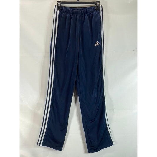 ADIDAS Men's Navy/White 3-Stripe Essential Elastic Waist Pull-On Track Pant SZ S