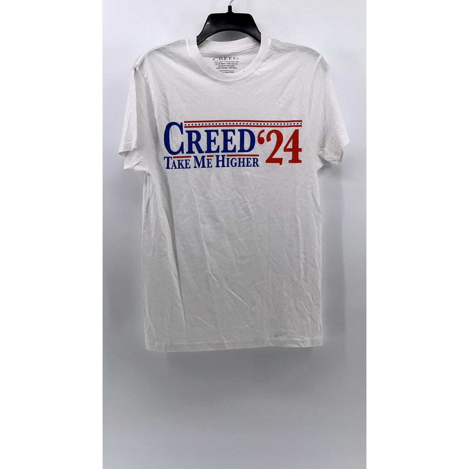CREED Men's White Crewneck Short Sleeve T-Shirt SZ S
