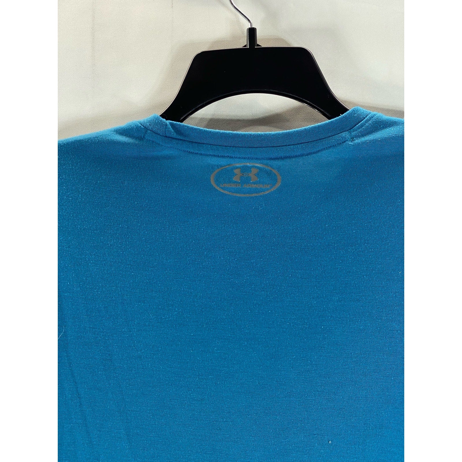 UNDER ARMOUR Men's Blue Threadborne Loose Heatgear Loose Crewneck T-Shirt SZ M