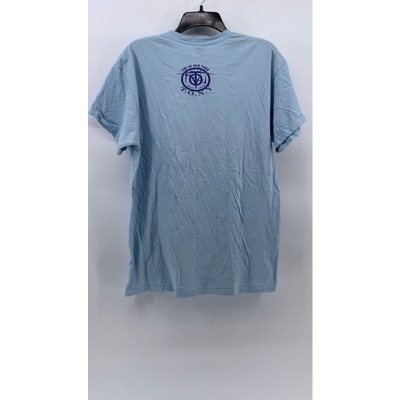 GILDAN Men’s Light Blue Graphic Short Sleeve T-Shirt SZ L