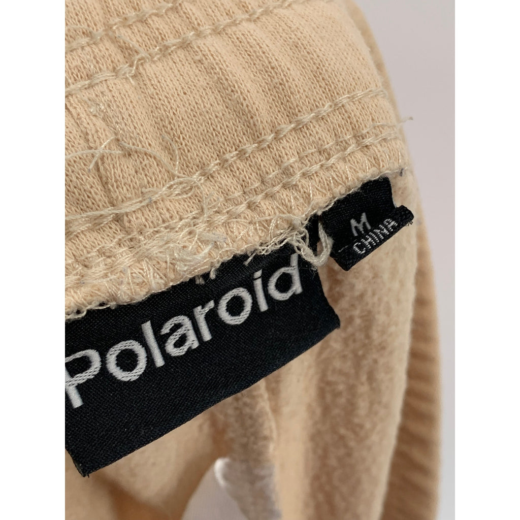 POLAROID Women's Beige Logo Pull-On Drawstring Waist Casual Shorts SZ M