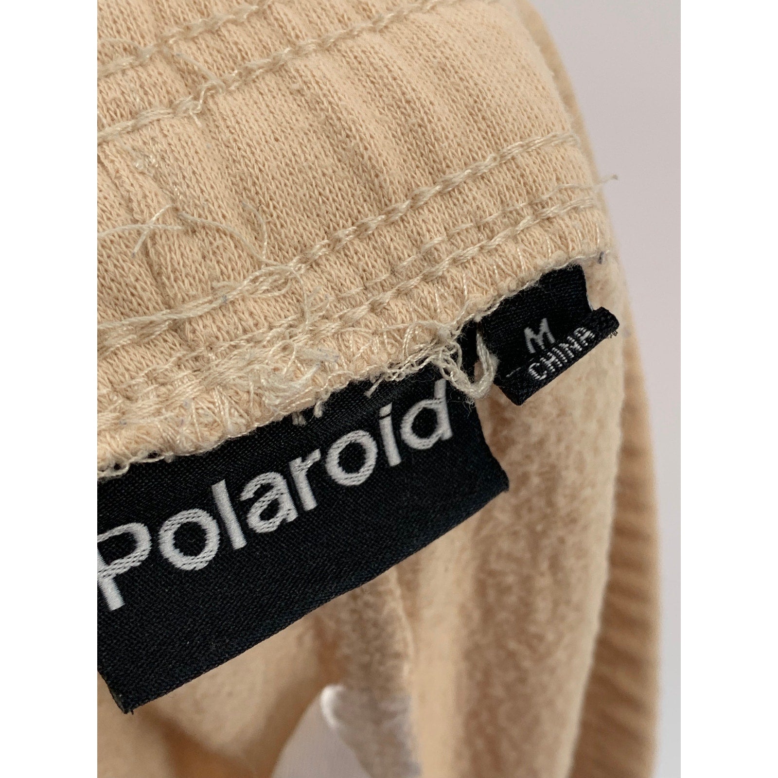 POLAROID Women's Beige Logo Pull-On Drawstring Waist Casual Shorts SZ M