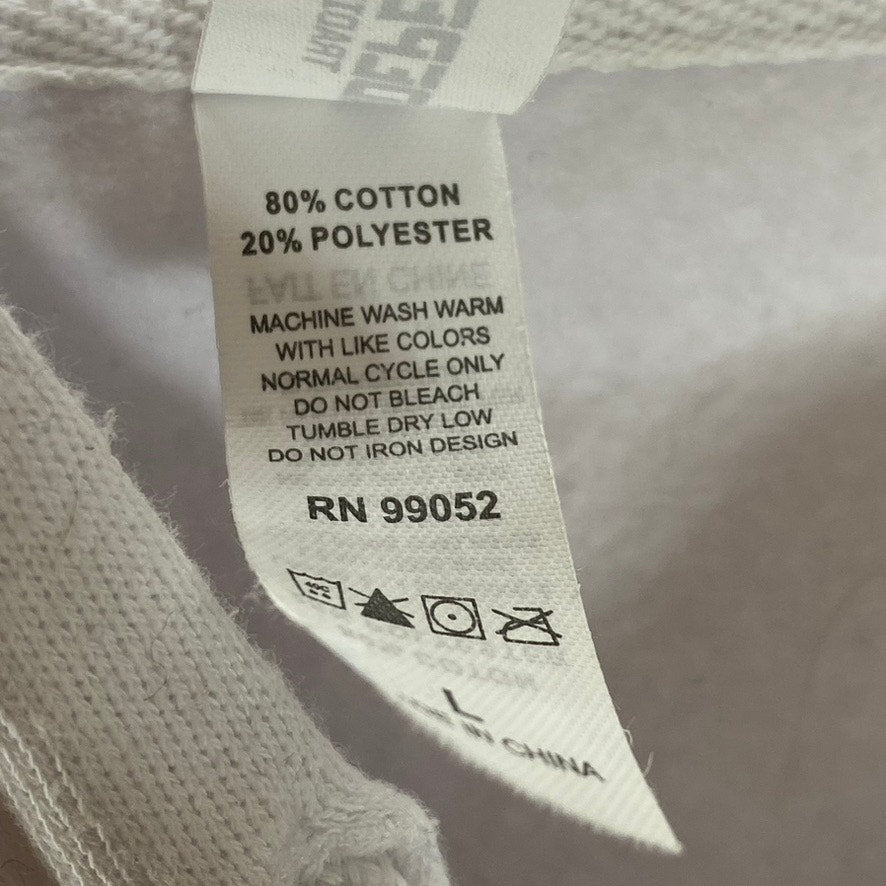INDEPENDENT TRADING CO Women's White Okemo Custom Graphic Cropped Hoodie SZ L