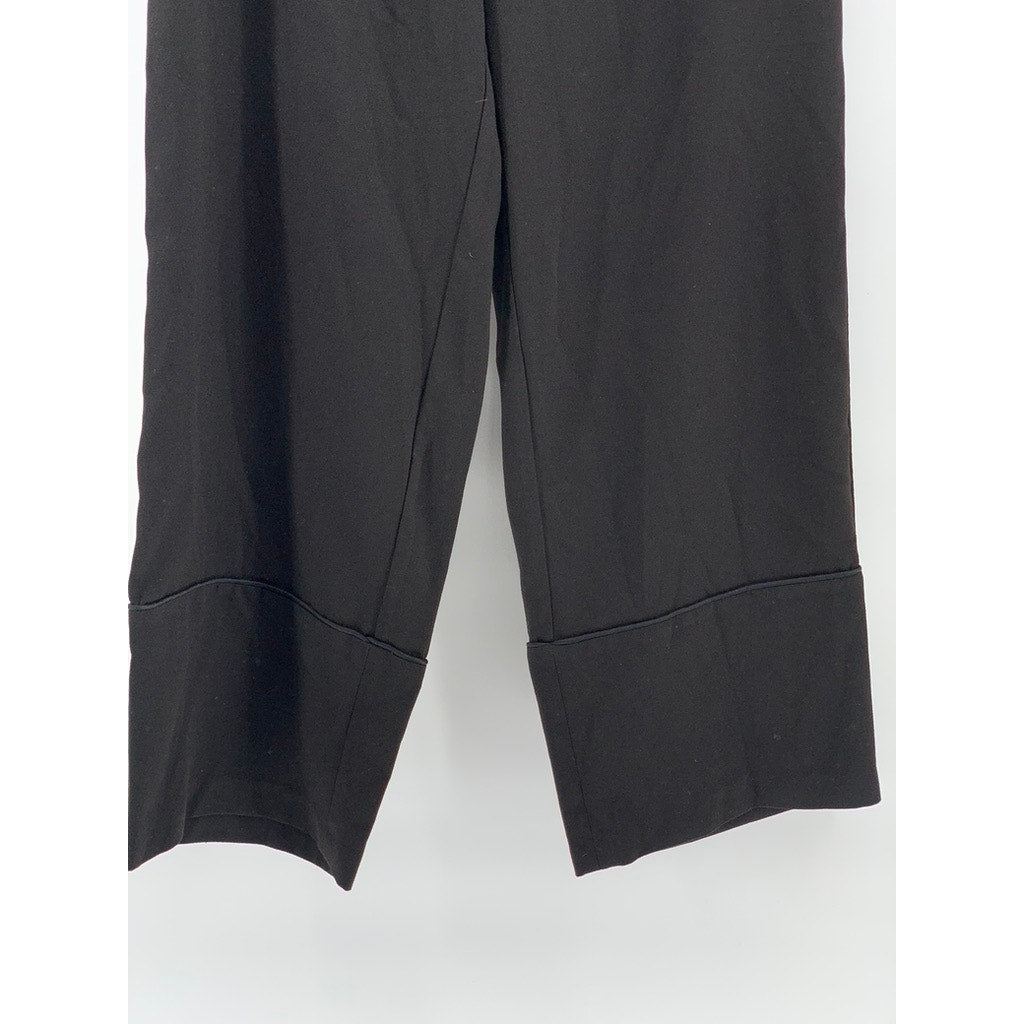 OAK+FORT Women's Black Cuffed Straight-Leg Pants SZ 2