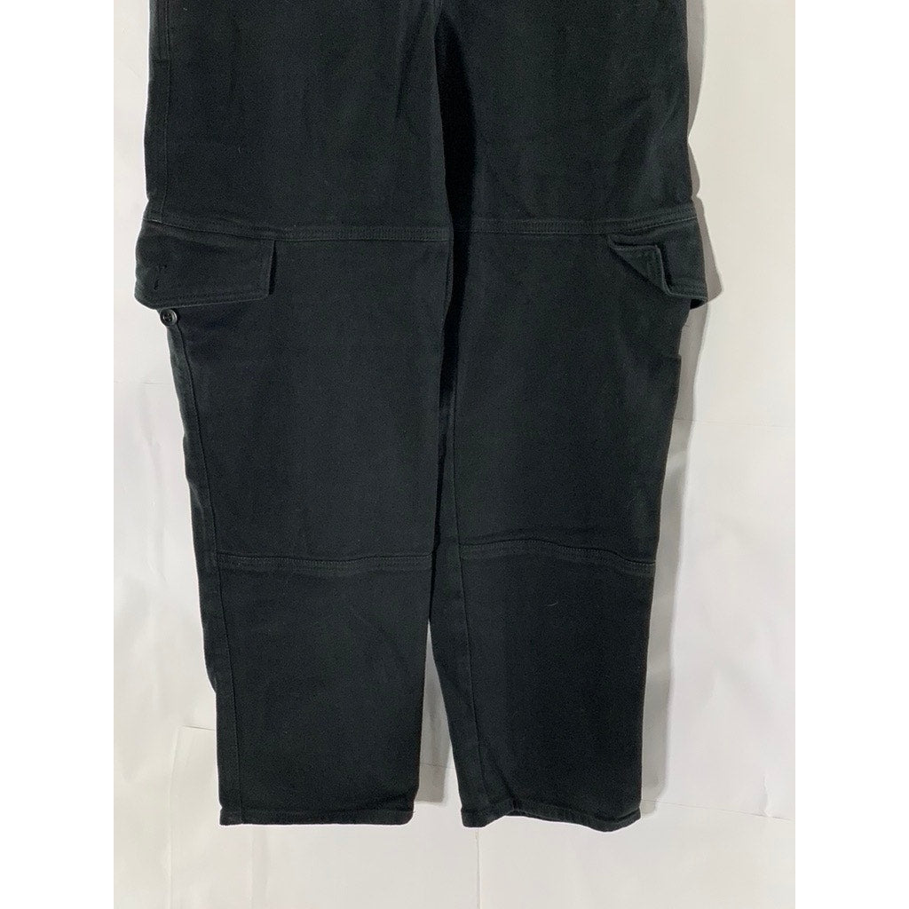 ARITZIA WILFRED FREE Women's Black Solid Cargo Straight-Leg Pants SZ 6
