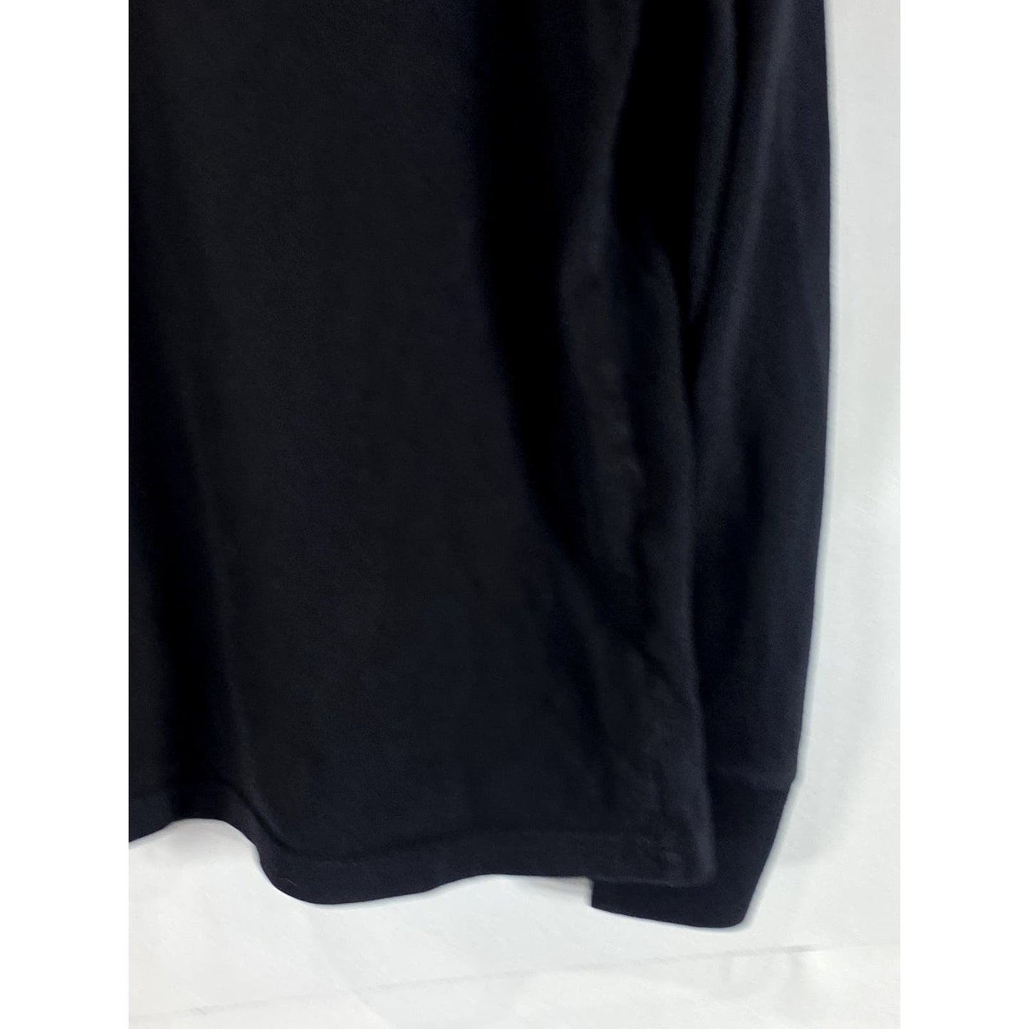 AMERICAN GIANT Men's Solid Black Crewneck Logo Long Sleeve Shirt SZ L