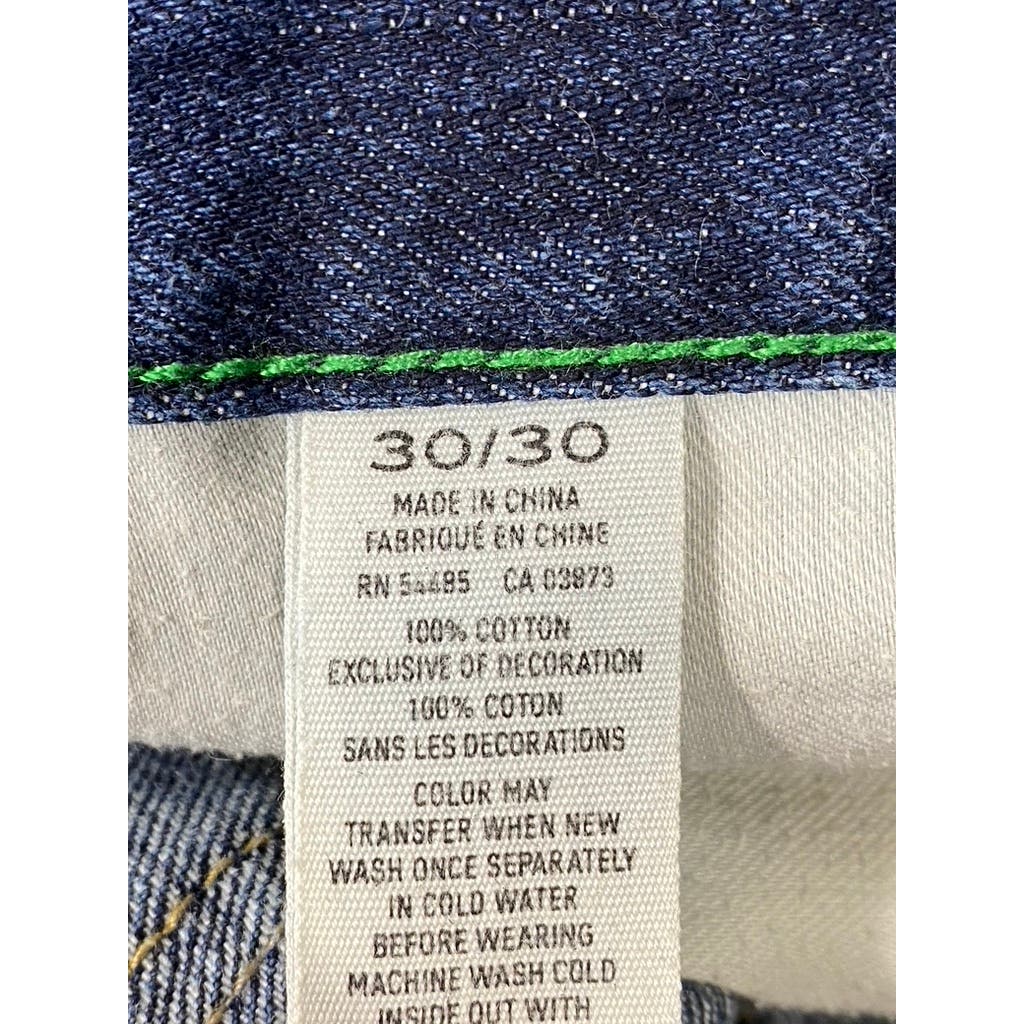 AMERICAN EAGLE OUTFITTERS Men's Medium Blue Faded Slim-Fit Denim Jeans SZ 30X30