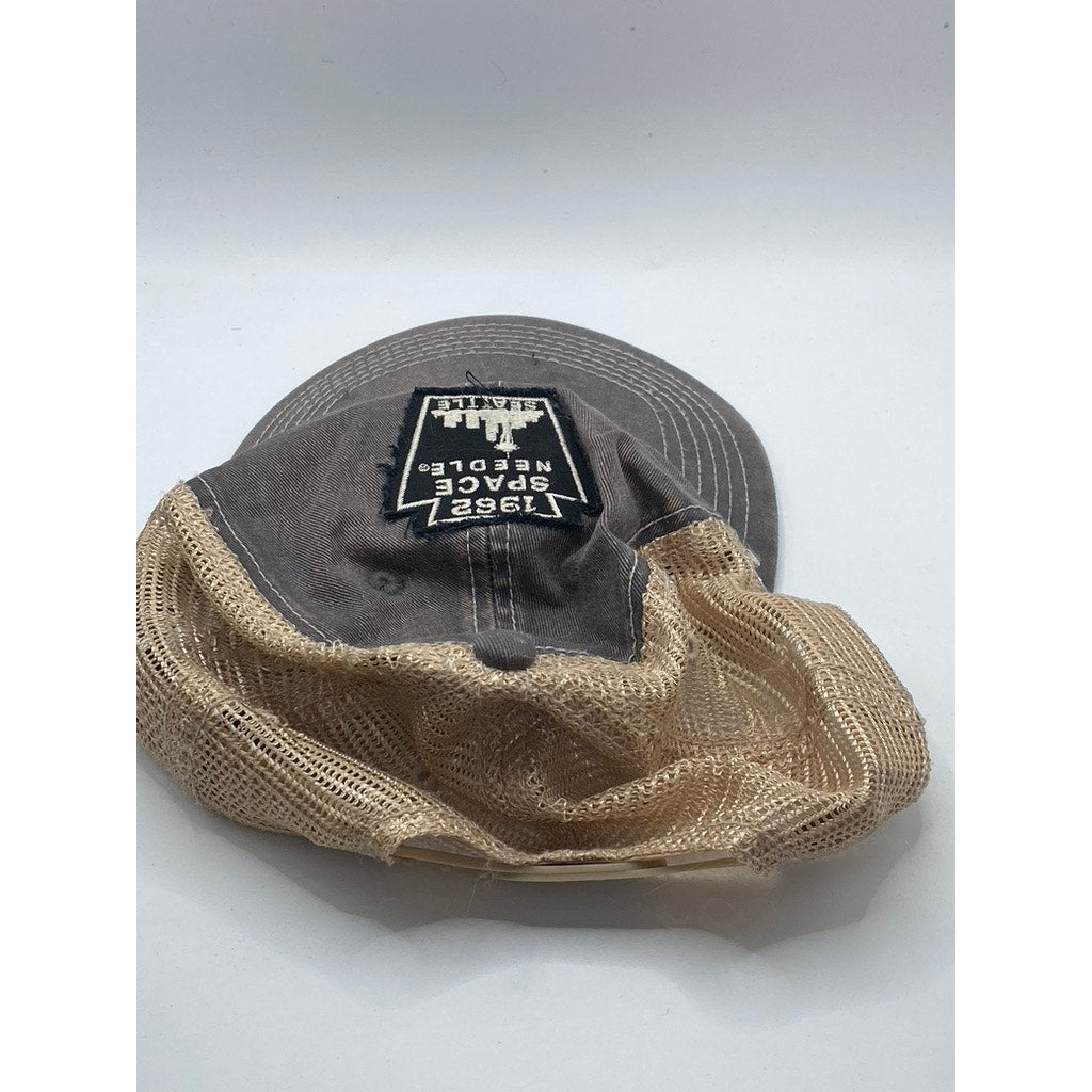 AHEAD HEADGEAR Men’s Tan-Gray Mesh Seattle Space Needle SnapBack SZ OS