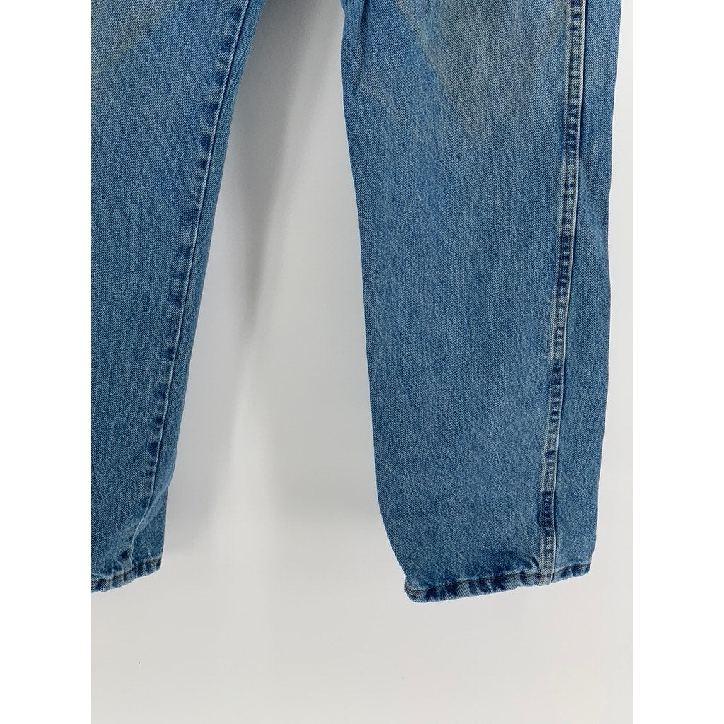 RUSTLER Men's Blue Denim Straight Leg Jeans 34X29