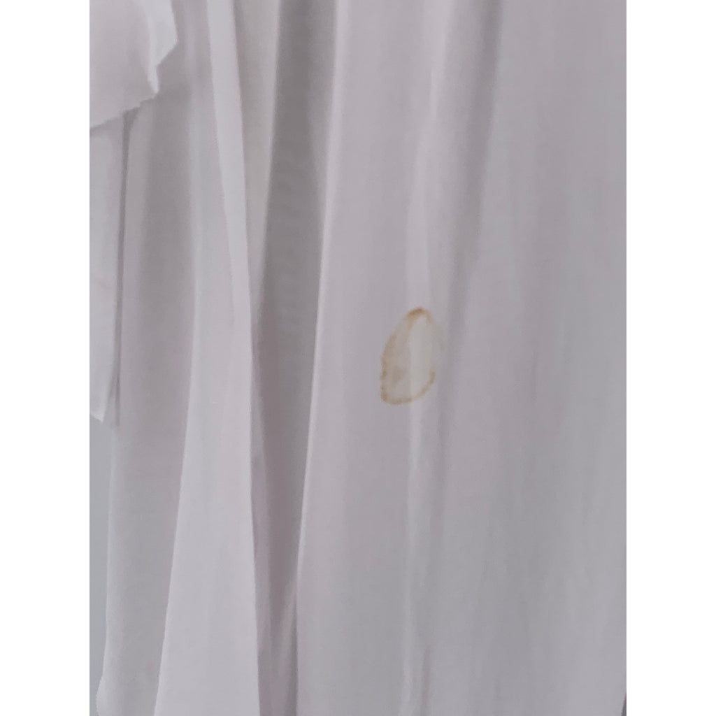 FASHION NOVA Women's White Sheer Sunshine See Through Fringe Cover-Up Pants SZ S