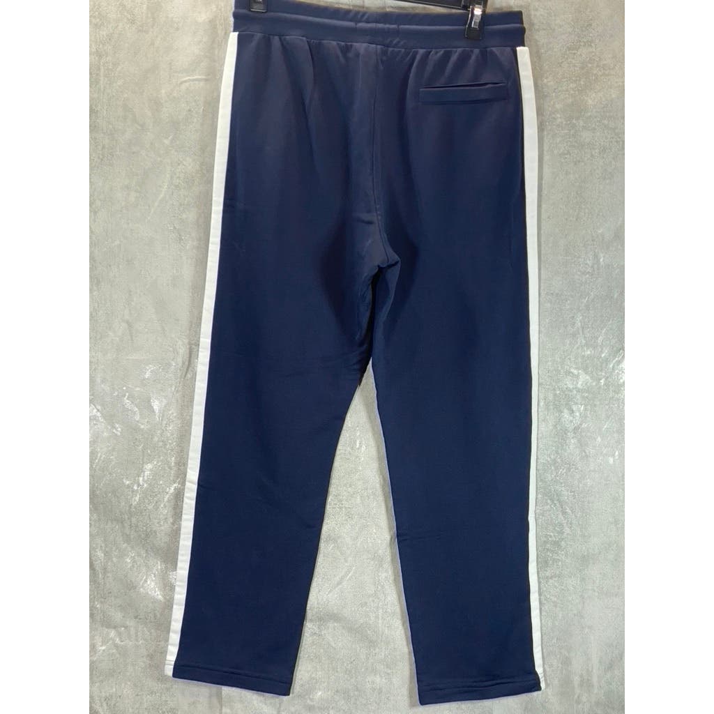 ZARA Men's Navy/White Striped Drawstring Pull-On Sweatpants SZ XL