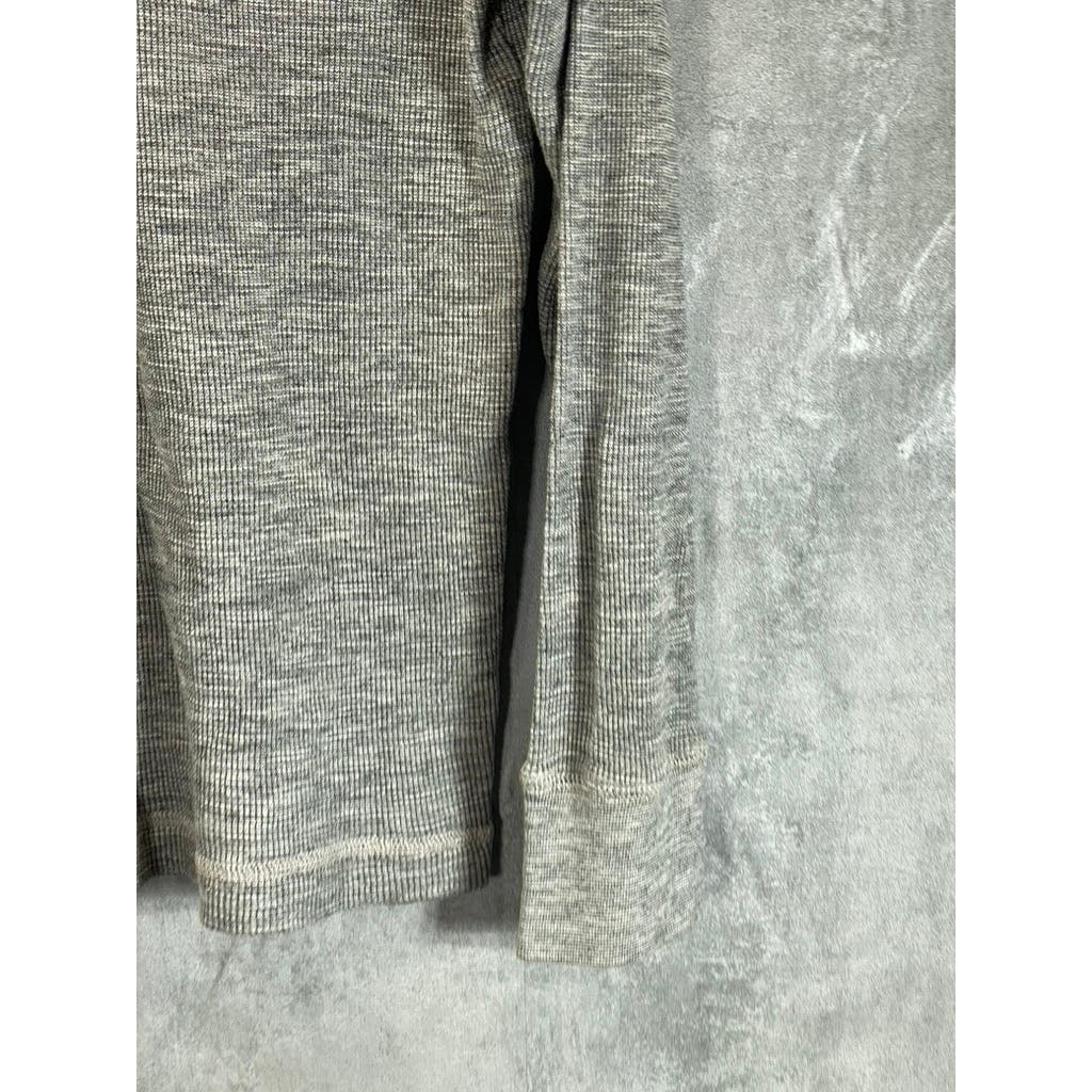 AMERICAN EAGLE Men's Heather Gray Crewneck Vintage Fit Waffle Knit T-Shirt SZ M