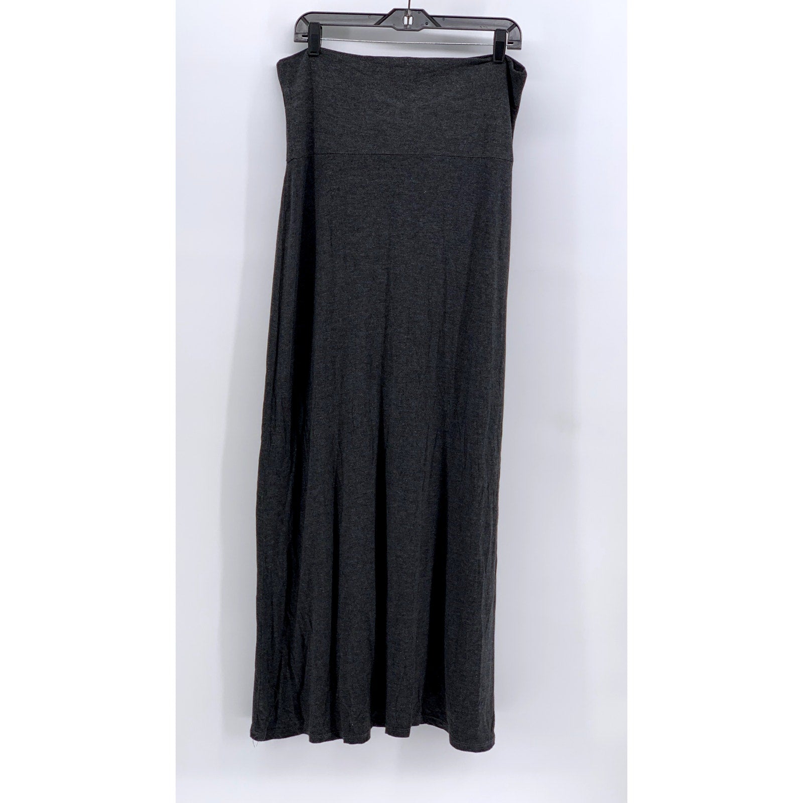 DOUBLE TAKE Women's Charcoal Gray Maxi Skirt SZ L