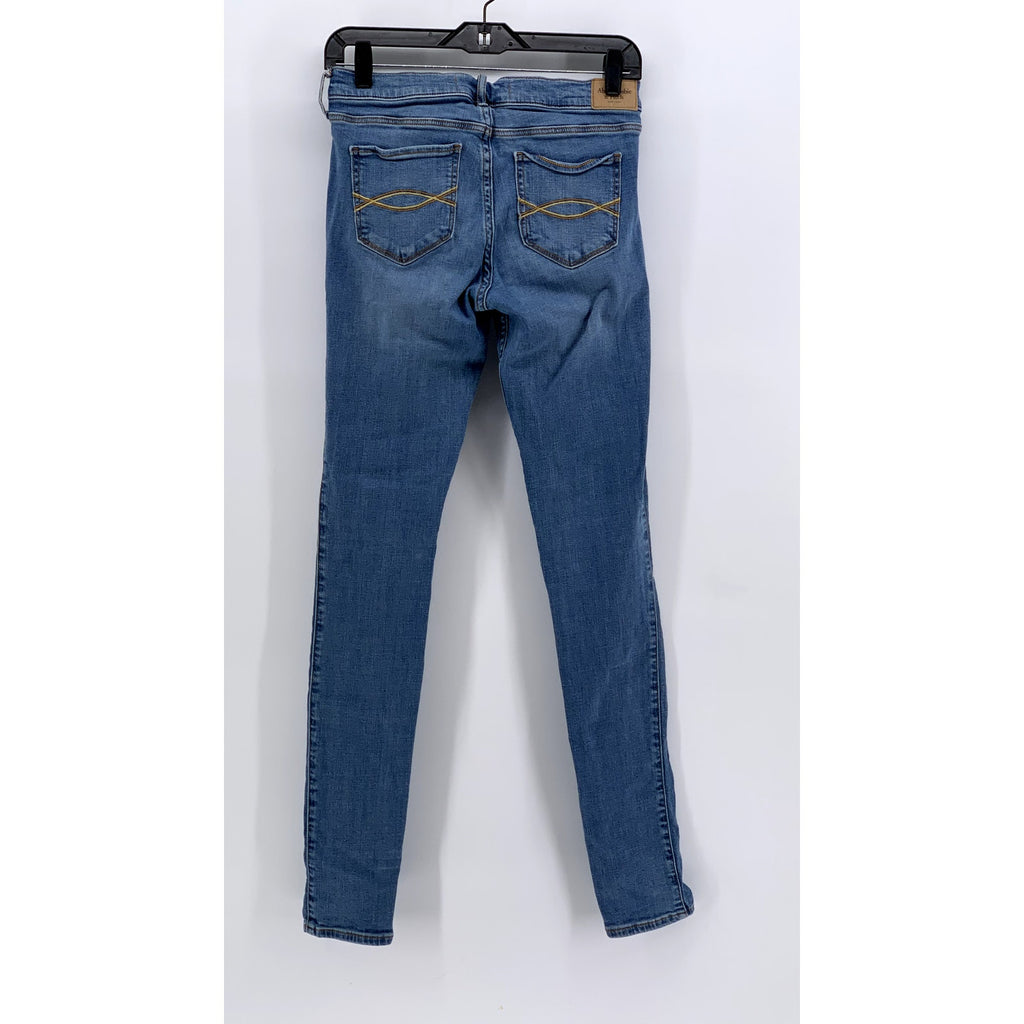 ABERCROMBIE & FITCH Women's Blue Denim Super Skinny Jeans SZ 2
