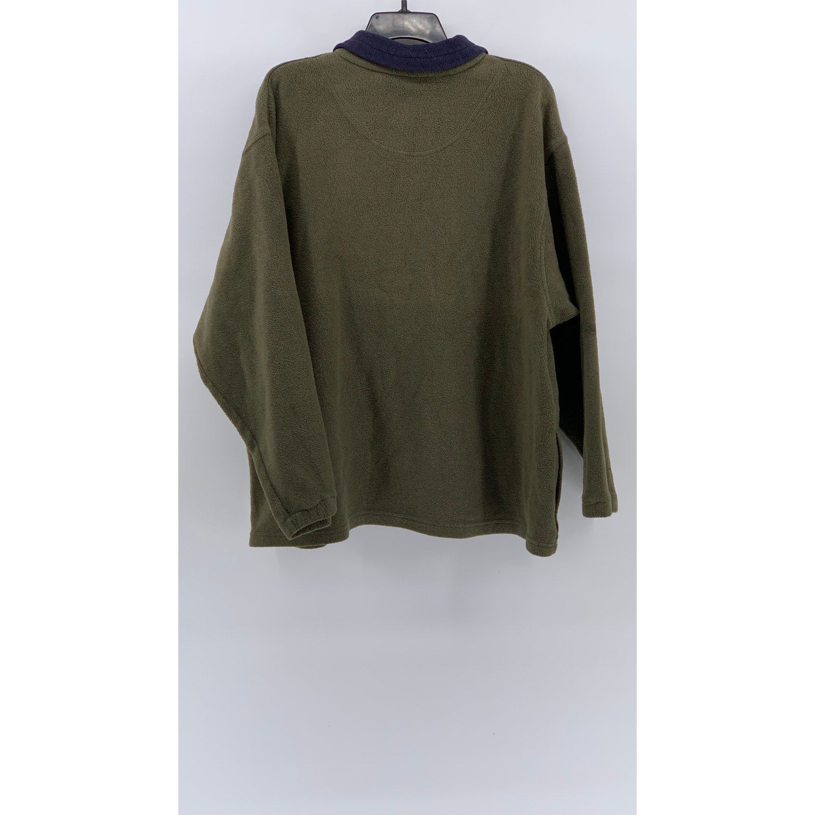 SNO-TEC Men’s Olive Green Pullover Fleece Half-Zip Long Sleeve Sweater SZ L