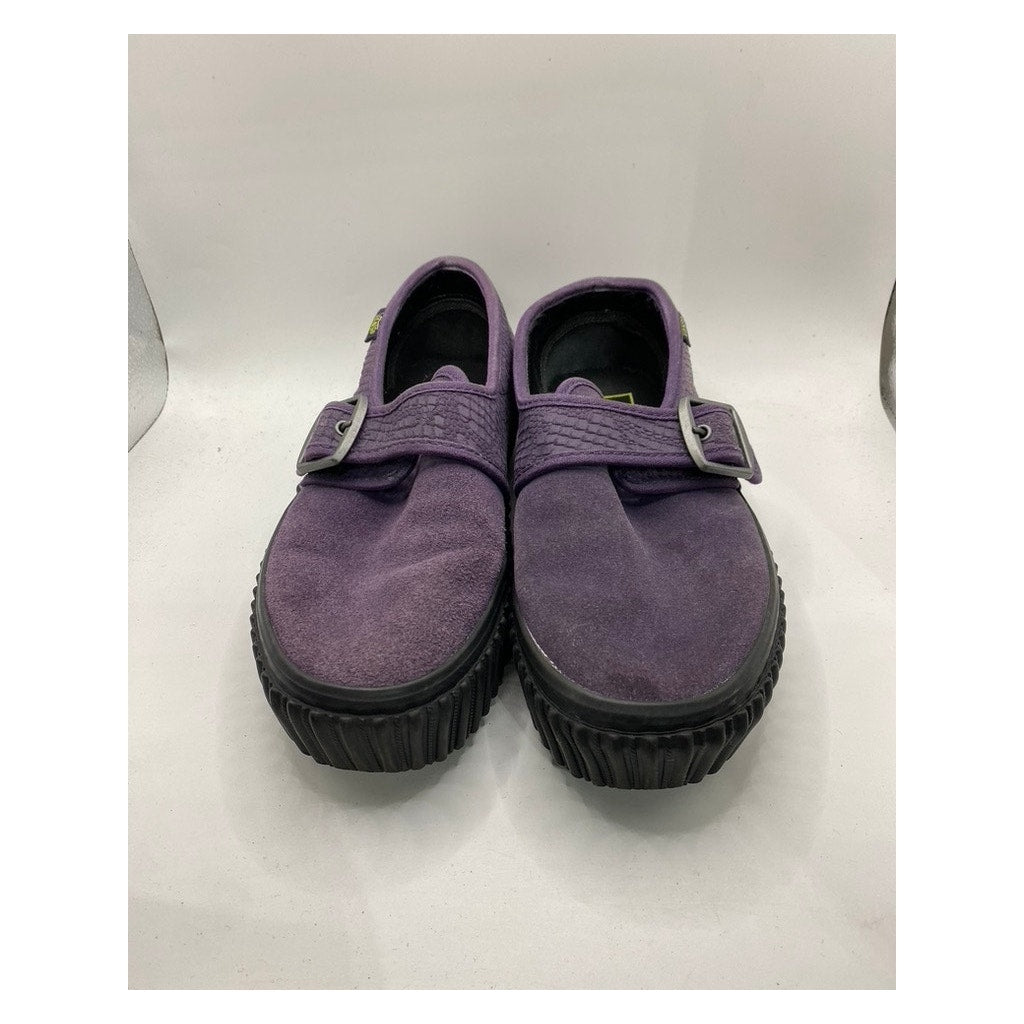 VANS Unisex Purple Faux Suede Textured Platform Creeper Sneakers SZ M5/W6.5