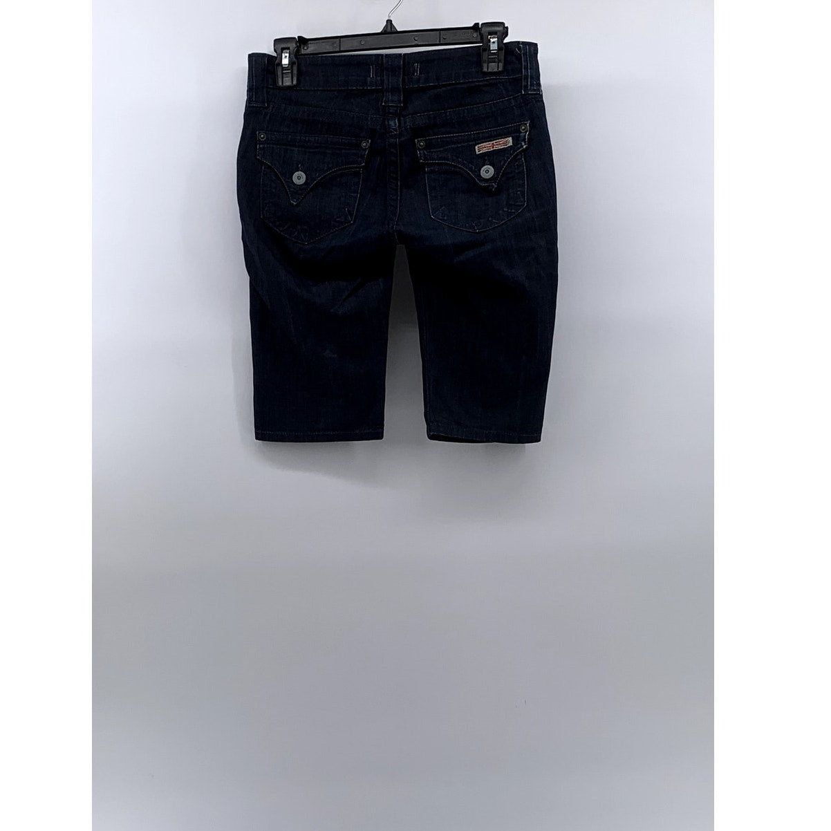 HUDSON Women’s Vintage Dark Blue Five-Pocket Regular-Fit Bermuda Shorts SZ 24