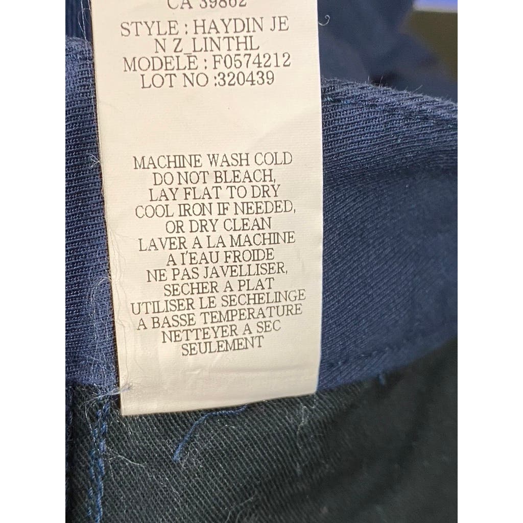 THEORY Men's Navy Haydin Slim-Straight Fit Five-Pocket Pants SZ 34