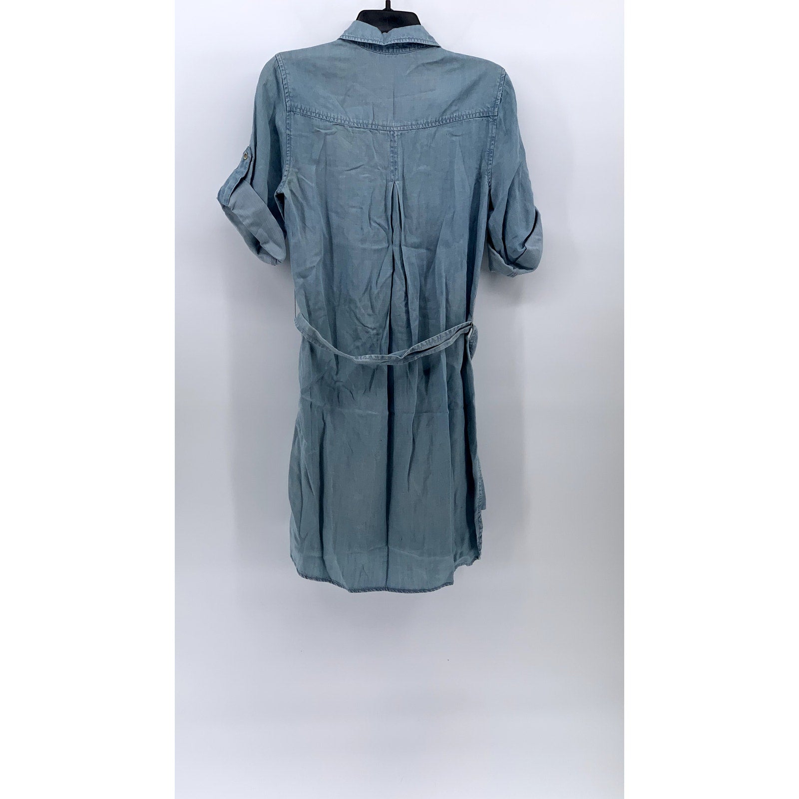 CLOTH & STONE Women's Blue Button-Up Knee Length Belted Dress SZ XS