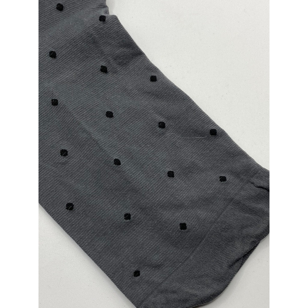FRENCH CURVE Women's Black Dotted Sheer Lightweight Pull-On Socks SZ OS
