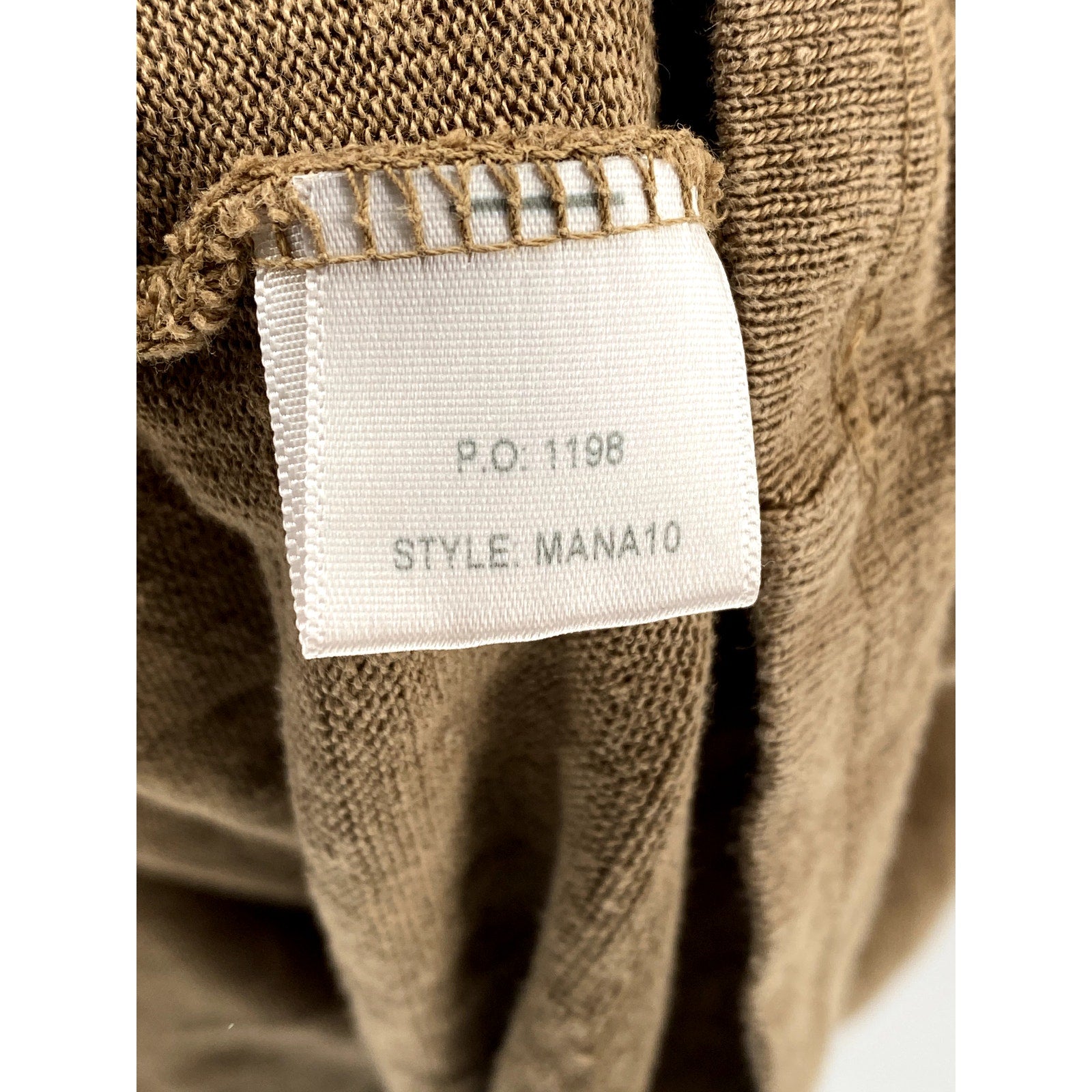 JUNGMAVEN Men's Brown Knit Crewneck Short Sleeve Lightweight Casual T-Shirt SZ L