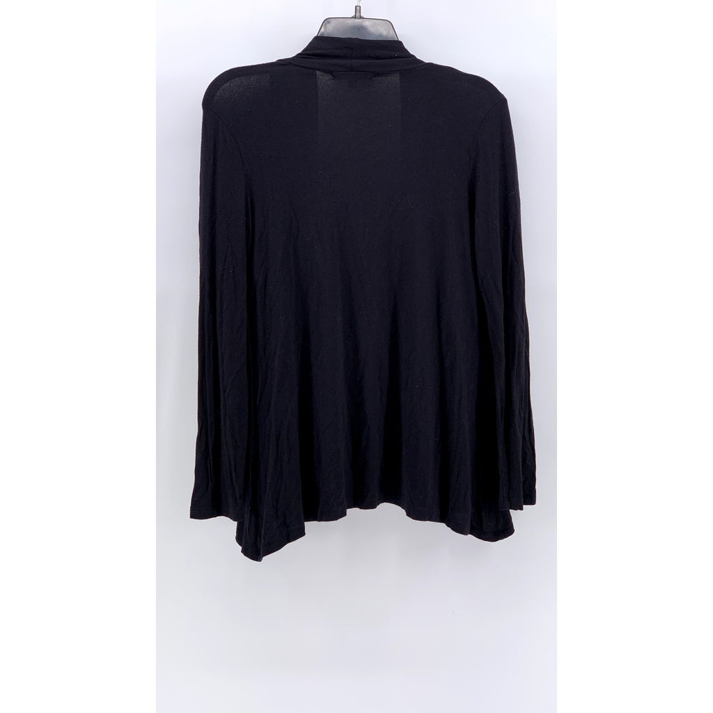 G COLLECTION Women's Black Solid Open-Front Cardigan SZ M