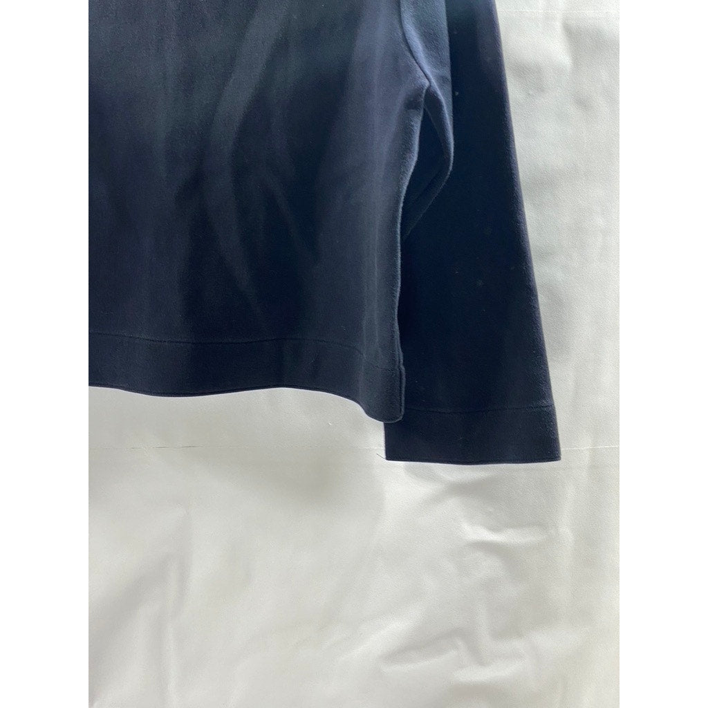 STEVEN ALAN Women's Dark Navy Blue Crewneck Long Sleeve Sweater Top SZ S