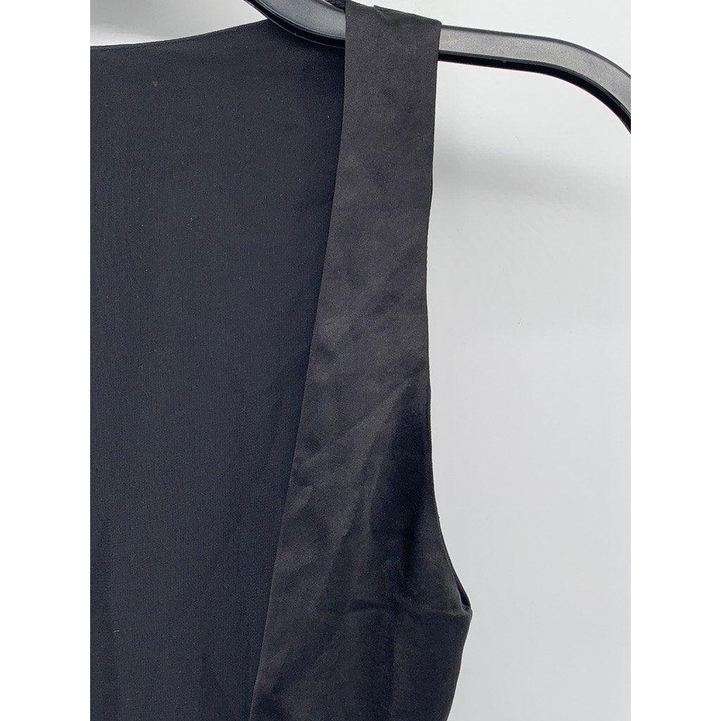 ZARA Women's Black Backless Tie-Hem Sleeveless Top SZ XS