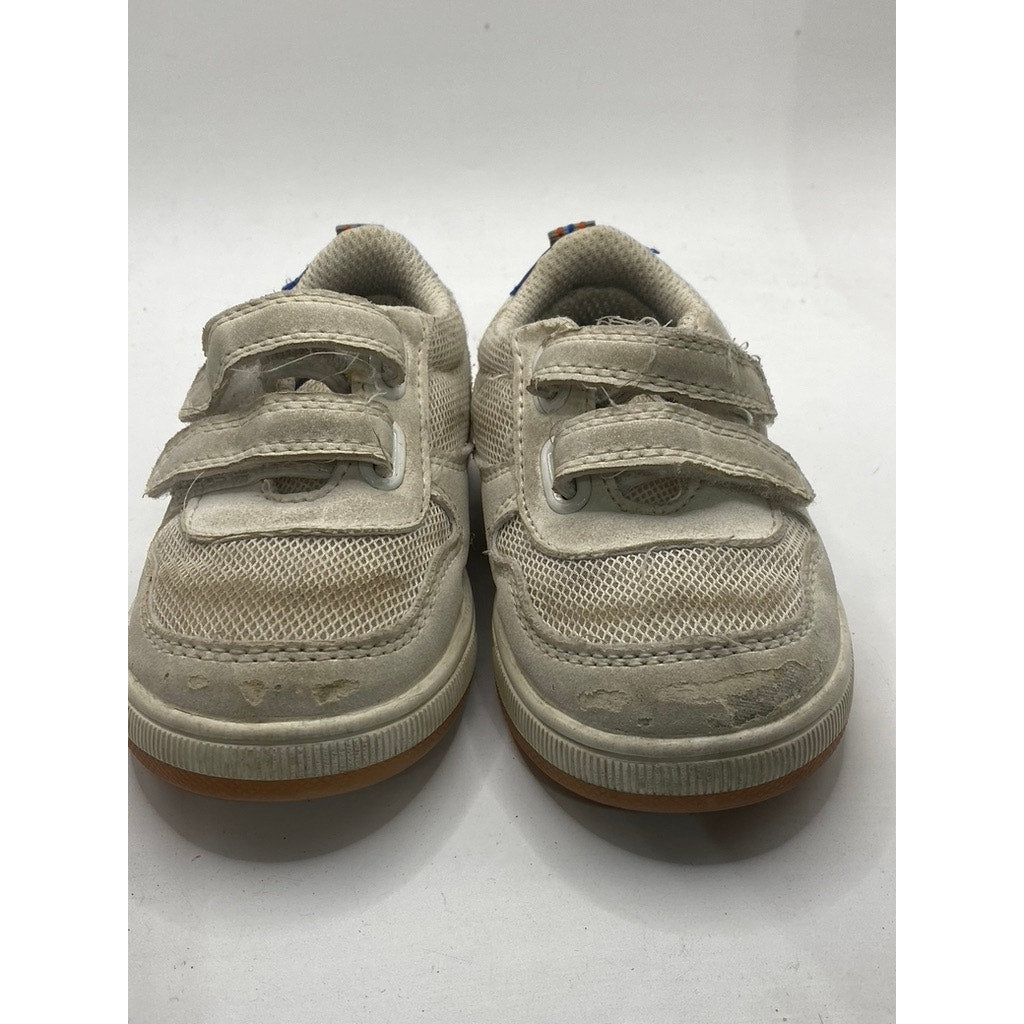 GYMBOREE Toddler White Mesh Strap Basketball Sneakers SZ 4