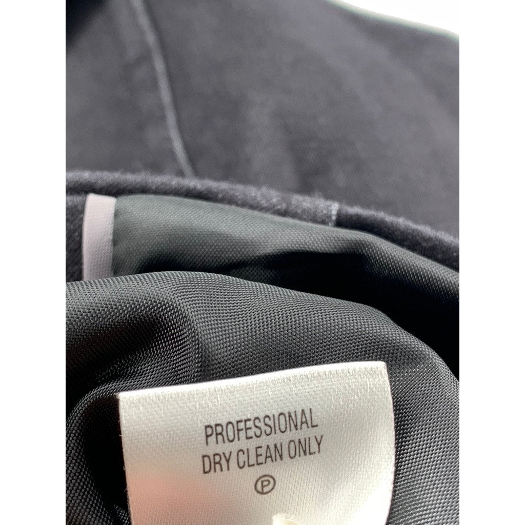 CALVIN KLEIN Women's Black Stretch Button-Up Sleeveless Top SZ 8